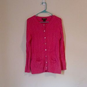 Eddie Bauer| Hot Pink Cardigan